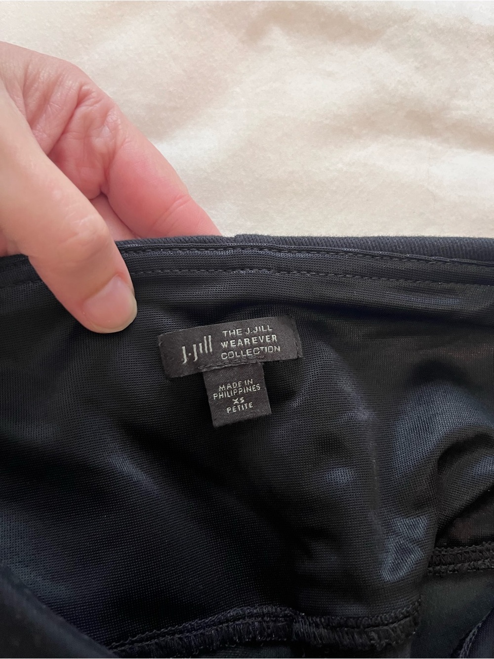 J. Jill Wearever Collection Stretchy Black Denim Legging Jeans Pockets PXS - Picture 11 of 13